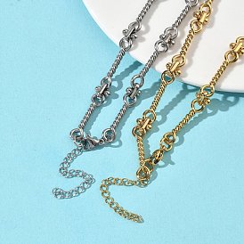 304 Цепочки из нержавеющей стали с витыми звеньями для женщин и мужчин, ионное покрытие (ip)