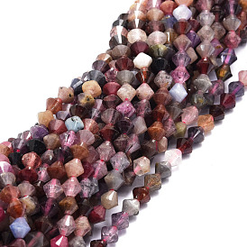 Natural Spinel Beads Strands, Faceted, Bicone