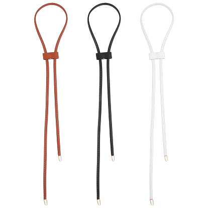 3 шт 3 цвета pu кожаный шнурок для сумки-ведра