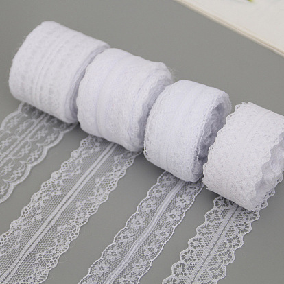 10M Polyester Lace Ribbon, for DIY Jewelry Making, Birthday Wedding Party Decoration