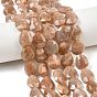 Натуральный Sunstone бисер пряди, граненые, слеза
