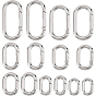 14 шт 7 стили цинковый сплав застежки для ключей, пружинные затворы, овальные кольца