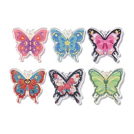 Transparent Acrylic Pendants, Butterfly
