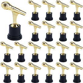 24Pcs Plastic Microphone Trophy Sculpture Display Decorations, for Home Office Desk