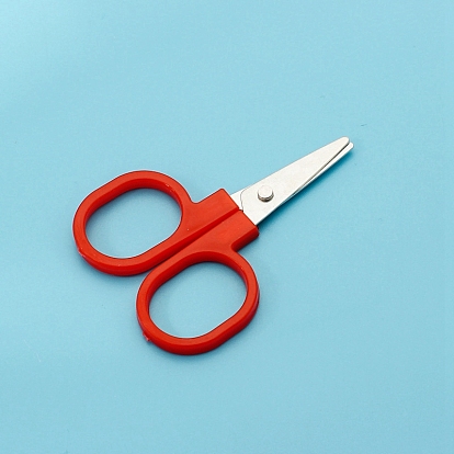 Plastic Handle Stainless Steel Mini Scissors, Embroidery Scissors, Sewing Scissors, Children Paper Craft Sci