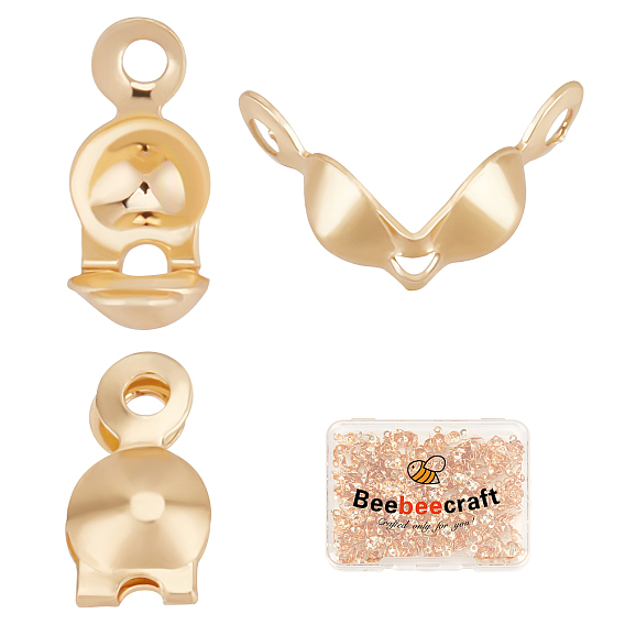 200шт. латунные наконечники бусин, Калотте заканчивается, крышка раскладушки