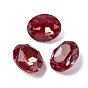 Стеклянные стразы кабошоны, назад назад, граненые, овальные