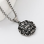 304 Stainless Steel Dragon Head Pendant Box Chain Necklaces for Men