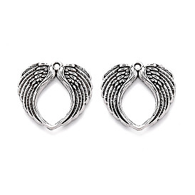 Сплавочные подвески тибетского стиля, крылатые прелести, без кадмия и без свинца