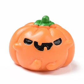 Halloween Theme Resin Display Decoration, for Home Decoration, Photographic Prop, Dollhouse Accessories, Pumpkin Jack-O'-Lantern