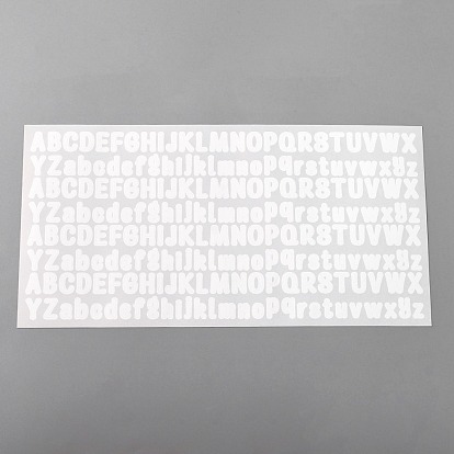 Selbstklebende Etikettenaufkleber aus Kunststoff, wasserfeste Aufkleber, Buchstabe a ~ z