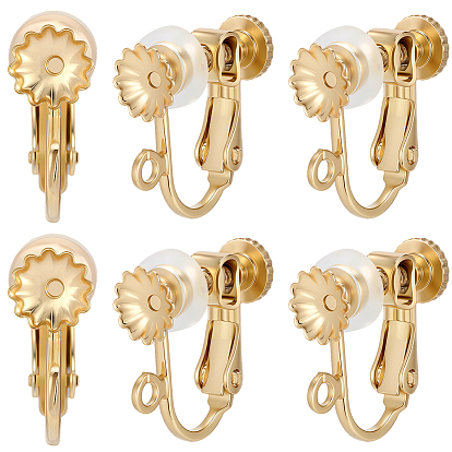 316 хирургические клипсы из нержавеющей стали., с удобными силиконовыми подушечками для завинчивания клипсы на серьги