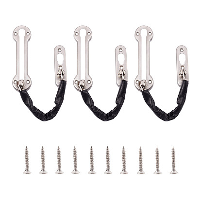 Дверной замок из нержавеющей стали, противоугонная застежка, аксессуары для задней блокировки