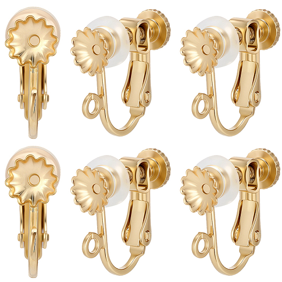 316 хирургические клипсы из нержавеющей стали., с удобными силиконовыми подушечками для завинчивания клипсы на серьги