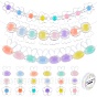 DIY Jewelry Making Kit, Including 150Pcs 3 Style Transparent Acrylic Beads, Elastic Crystal Thread