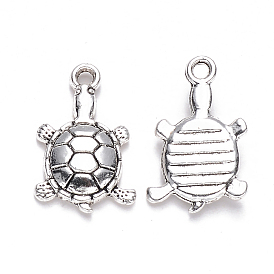 Сплавочные подвески тибетского стиля, черепаха, без кадмия и без свинца