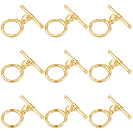 10 комплекты латунных застежек-тоглов, с прыжковых колец, кольцо