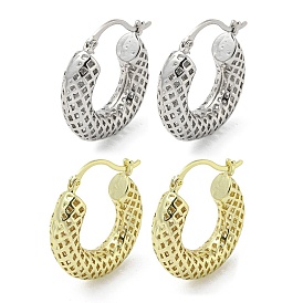 Серьги-кольца с полыми кольцами, латунные серьги-кольца, без кадмия и без свинца