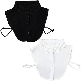 2 шт. 2 цвета съемная полиэстеровая рубашка женская с накладным воротником, отделка горловины своими руками аксессуары для одежды