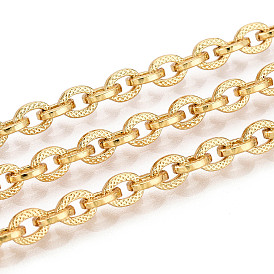 Латунные текстурированные кабельные цепи, несварные, с катушкой