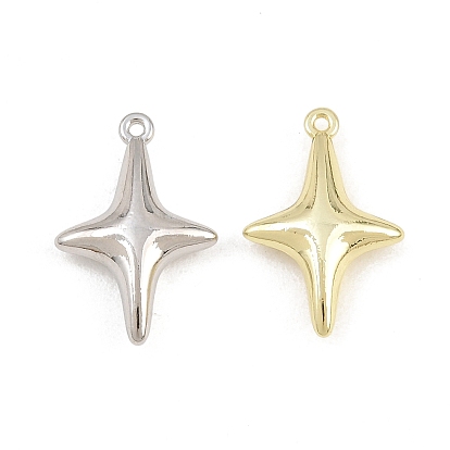 Alloy Pendants, Star Charms, Rack Plating
