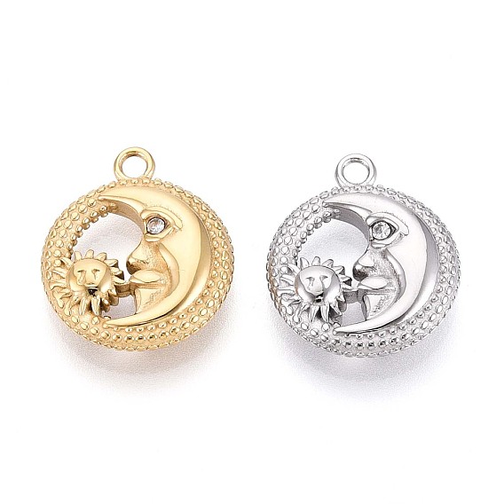 304 подвески из нержавеющей стали, луна и солнце