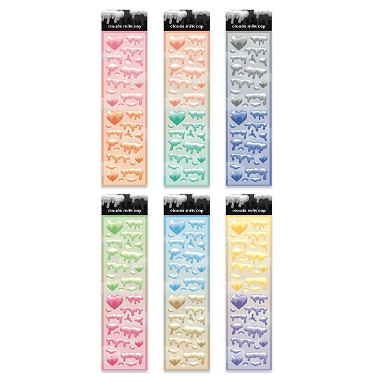 Сердце ПВХ наклейка, самослипание, для бутылок с водой ноутбук телефон украшение для скейтборда