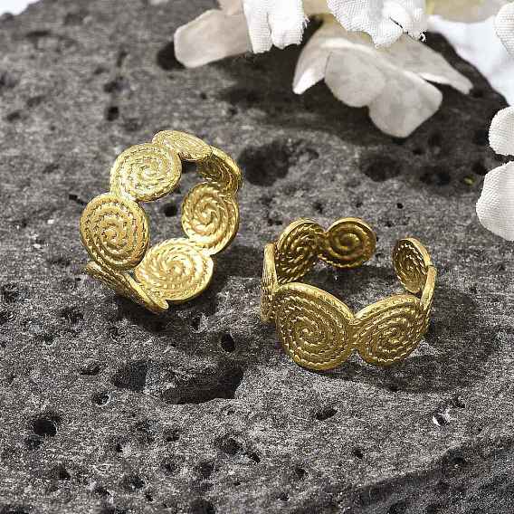 Круглые 304 открытые манжеты из нержавеющей стали для женщин