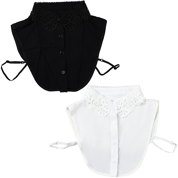 2 шт. 2 цвета съемная полиэстеровая рубашка женская с накладным воротником, отделка горловины своими руками аксессуары для одежды