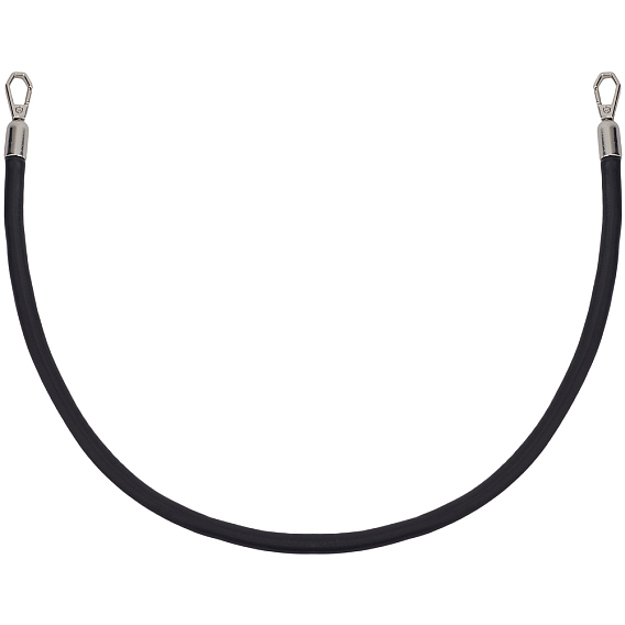 Круглые ручки для сумок из искусственной кожи, с поворотными застежками сплава, платина