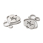 Ion Plating(IP) 304 Stainless Steel Pendants, Stethoscope Charm