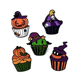 Halloween Cupcake Aolly Brooch, Enamel Pins