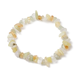 Natural Mixed Gemstone Chips Stretch Bracelets