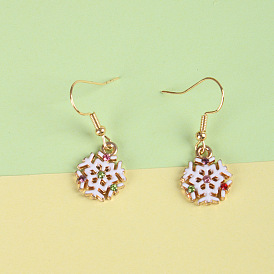 Sparkling Snowflake Earrings: Elegant and Fashionable Christmas Jewelry