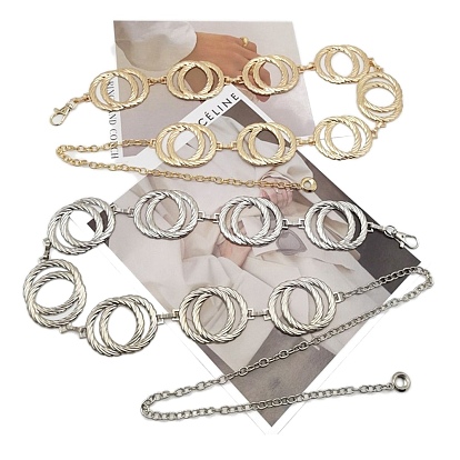 Ремни из сплава с двойным кольцом для женщин