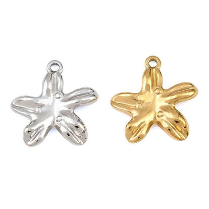 304 colgantes de acero inoxidable, encantos de estrellas de mar