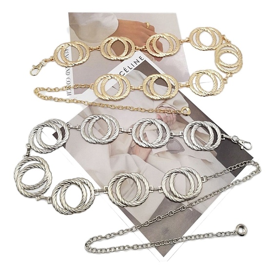 Ремни из сплава с двойным кольцом для женщин