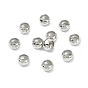 Perles d'espacement en laiton shegrace, plat rond, plaqué longue durée, sans cadmium et sans nickel et sans plomb