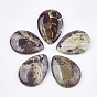 Natural Agate Pendants, Teardrop