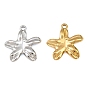 304 Stainless Steel Pendants, Starfish Charms