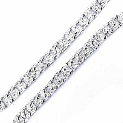 Hammered Alloy Curb Chains, Cadmium Free & Nickel Free & Lead Free, with Spool, Soldered