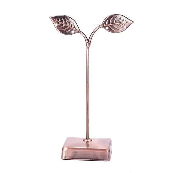 Eisen-Ohrring-Displays, Schmuck-Display-Rack, Schmuckbaumständer, Blatt
