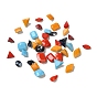 Glas Strass Cabochons, spitz zurück & rückseitig plattiert, facettiert, Träne/Dreieck/Raute