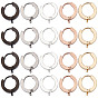 20шт 5 стиль нержавеющая сталь серьги-кольца хагги фурнитура, с 316 хирургическими и 304 штифтами из нержавеющей стали, с вертикальными петлями