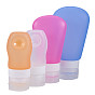 BENECREAT Creative Portable Silicone Travel Points Bottle Sets, with Sucker, for Shower, Shampoo, Cosmetic, Emulsion Storage