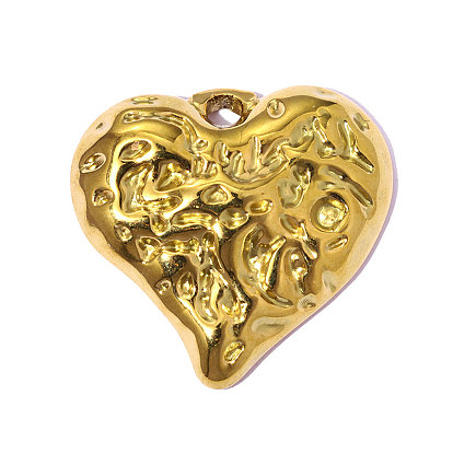 Текстурированные 304 подвески из нержавеющей стали, шарма сердца, ионное покрытие (ip), долговечный