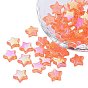 Eco-Friendly Transparent Acrylic Beads, Star, AB Color