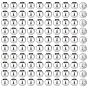 100Pcs 304 Stainless Steel European Beads, Barrel, Large Hole Beads