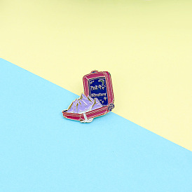 Glacier Gemstone Melted Oil Brooch - Unique Design Badge for Mystery Box Fans