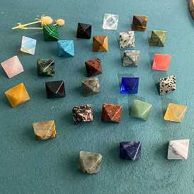 Восьмиугольные фигурки из натуральных и синтетических драгоценных камней, статуэтки для украшения домашнего стола